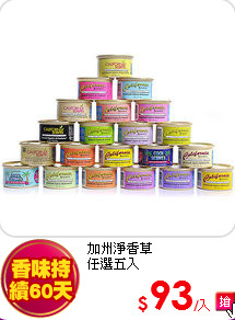 加州淨香草 <br>
任選五入