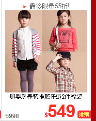 麗嬰房春裝推薦
任選2件福袋