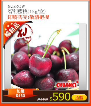9.5ROW
智利櫻桃(1kg/盒)