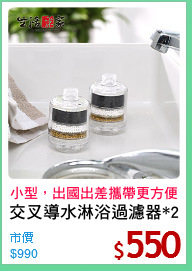 交叉導水淋浴過濾器*2