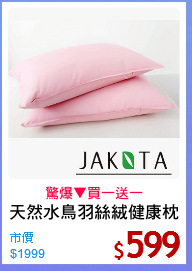 天然水鳥羽絲絨健康枕