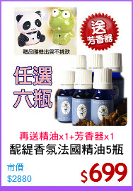 馜緹香氛法國精油5瓶