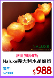 Naluxe義大利水晶鹽燈