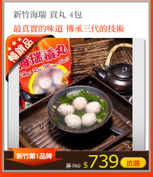 新竹海瑞 貢丸 4包