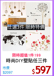 時尚DIY壁貼任三件