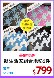 新生活家組合地墊2件