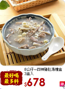 8公仔~四神豬肚湯禮盒<br>3盒入