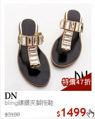 bling鑲鑽夾腳拖鞋