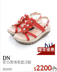 夏日風情氣墊涼鞋