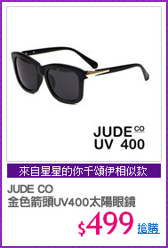 JUDE CO 
金色箭頭UV400太陽眼鏡