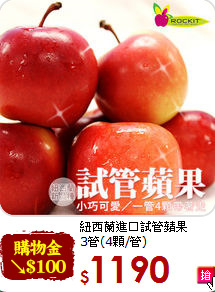 紐西蘭進口試管蘋果<br>3管(4顆/管)