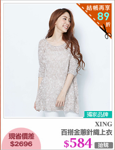 百搭金蔥針織上衣