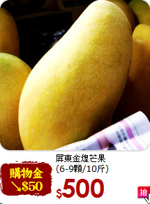 屏東金煌芒果<br>(6-9顆/10斤)