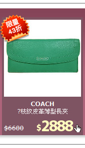 ?枝紋皮革薄型長夾