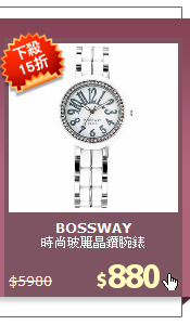 時尚玻麗晶鑽腕錶