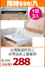 台灣製造好安心<BR>多用途桌上螢幕架