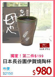 日本長谷園伊賀燒陶杯