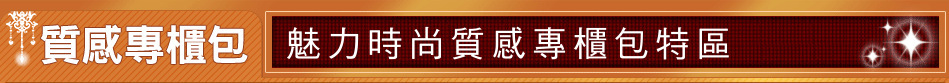 魅力時尚質感專櫃包特區