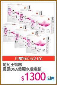 葡萄王御級
膠原DNA美麗水噹噹組