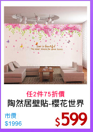 陶然居壁貼-櫻花世界