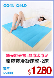 涼爽爽冷凝床墊-2床
