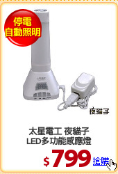 太星電工 夜貓子
LED多功能感應燈