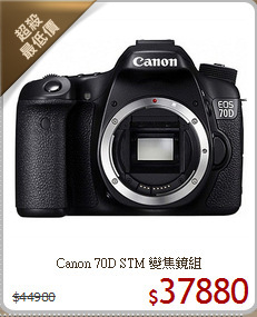 Canon 70D 
STM 變焦鏡組