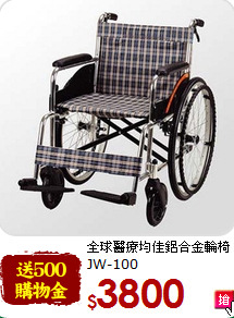 全球醫療
均佳鋁合金輪椅JW-100