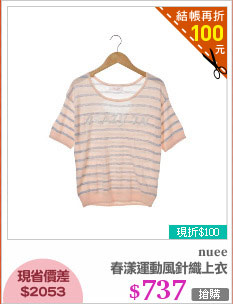 春漾運動風針織上衣