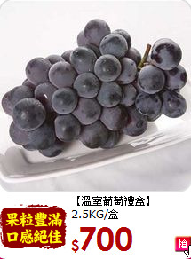 【溫室葡萄禮盒】<br>2.5KG/盒
