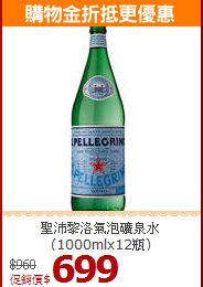 聖沛黎洛氣泡礦泉水(1000mlx12瓶)