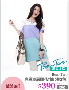 亮麗漸層雕花T恤 (共3色)