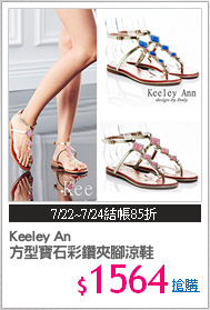 Keeley An
方型寶石彩鑽夾腳涼鞋