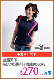 遊遍天下
抗UV吸濕排汗機能POLO衫