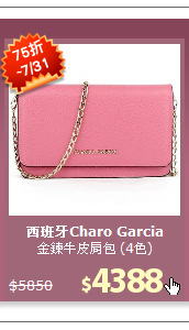 金鍊牛皮肩包 (4色)