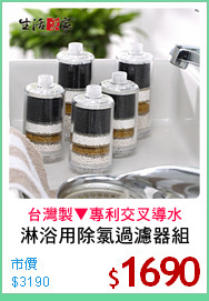 淋浴用除氯過濾器組