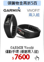 GARMIN Vivofit <BR>
運動手環 (優惠兩入組)
