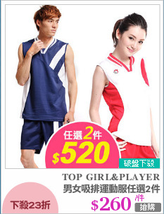 男女吸排運動服任選2件