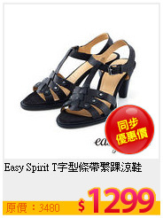 Easy Spirit T字型條帶繫踝涼鞋