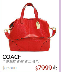 全皮革肩背/斜背二用包