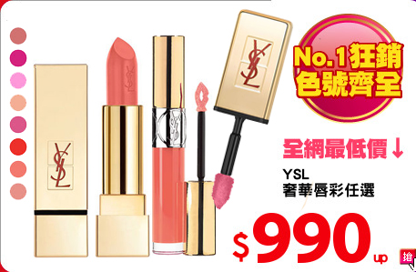 YSL
奢華唇彩任選