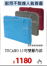 TUCANO 13 吋
雙層內袋