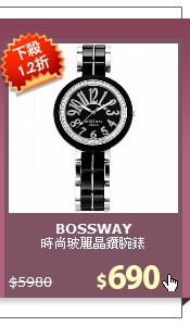 時尚玻麗晶鑽腕錶