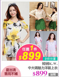 中大碼魅力洋裝上衣