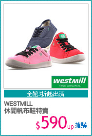 WESTMILL 
休閒帆布鞋特賣