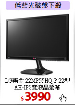 LG樂金 22MP55HQ-P 
22型 AH-IPS寬液晶螢幕