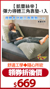 【凱蕾絲帝】
彈力得體三角靠墊-1入