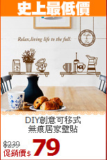 DIY創意可移式<br>無痕居家壁貼