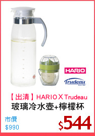 玻璃冷水壺+檸檬杯