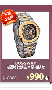 時間脈動鏤空真鑽機械錶